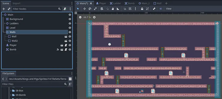 通过制作2D平台学习Godot 4-第7部分:炸弹设置